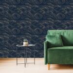 Dovido Tapet autoadeziv structura frunzelor în design luxos - 49x1000