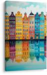 Dovido Tablou arhitectură urbană vibrantă - 40x60