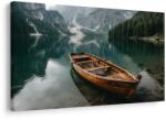 Dovido Tablou barcă pe lac montan - 90x60