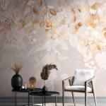 Dovido Tapet frunze delicate în tonuri închise - 196x270
