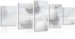 Dovido Tablou 5-piese de lux alb - 200x100