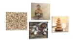 Dovido Set tablouri Budha armonic - 4x 60x60