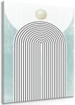 Dovido Tablou curcubeu modern albastru Mid-Century - 100x150