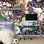 Dovido Tapet cu artă grafică street art - 147x99