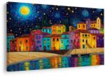 Dovido Tablou noapte colorată peste oraș - 90x60