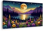 Dovido Tablou peisaj romantic cu lună plină - 120x80