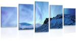 Dovido Tablou 5-piese lumină polară nordică - 200x100