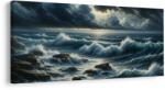 Dovido Tablou valuri agitate - 60x30