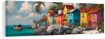 Dovido Tablou idilă tropicală cu palmieri - 120x40