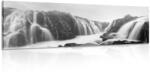 Dovido Tablou cascade nobile în design alb-negru - 120x40