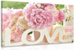 Dovido Tablou cu inscripție romantică Love - 30x20