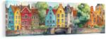 Dovido Tablou case istorice lângă pod - 135x45