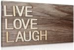 Dovido Tablou LIVE, LOVE, LAUGH - 150x100