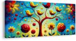 Dovido Tablou arborele vieții colorat - 100x50