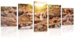 Dovido Tablou 5-piese cascadele alpine - 100x50
