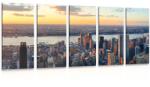 Dovido Tablou 5-piese orașul New York - 150x75
