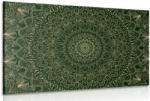 Dovido Tablou Mandala ornamentată detaliată în verde - 120x80