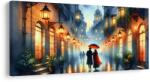 Dovido Tablou alee luminată de felinare - 60x30