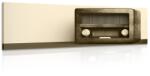 Dovido Tablou retro radio în design sepia - 135x45