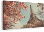 Dovido Tablou turnul eiffel în floare roz - 30x20