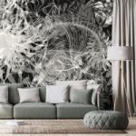 Dovido Tapet autoadeziv artă abstractă în alb-negru - 245x270