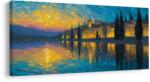 Dovido Tablou lumini de seară ale orașului - 200x100