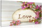 Dovido Tablou cu inscripție pe piatră Love - 40x30