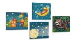 Dovido Set tablouri lume de basm - 4x 60x60