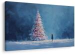Dovido Tablou pom de Crăciun și călător singuratic - 150x100