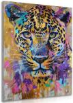 Dovido Tablou leopard cu imitația picturii - 80x120