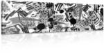 Dovido Tablou abstract pop art alb-negru - 150x50