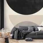 Dovido Tapet autoadeziv semicercuri geometrice alb-negru - 539x363