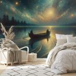 Dovido Tapet lac nocturn sub cer înstelat - 539x363