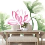 Dovido Tapet autoadeziv floare de lotus în acuarelă - 343x231
