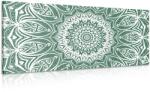 Dovido Tablou Mandala armonie pe un fundal verde - 60x30