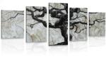 Dovido Tablou 5-piese copacul abstract pe lemn - 200x100