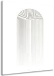 Dovido Tablou curcubeu minimalist Mid-Century - 100x150