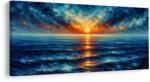 Dovido Tablou razele soarelui pe mare - 140x70