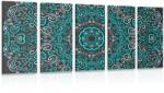 Dovido Tablou 5-piese Mandala iubirii - 200x100