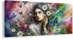 Dovido Tablou fată în paradisul floral - 80x40