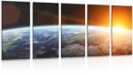 Dovido Tablou 5-piese vedere la planetă din univers - 100x50