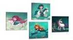 Dovido Set tablouri creaturi de basm - 4x 60x60