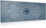 Dovido Tablou floare albastră închisă de Mandala - 60x30