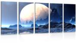 Dovido Tablou 5-piese peisajul fantasy - 100x50