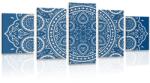 Dovido Tablou 5-piese Mandala etnică fină - 100x50