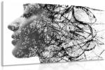 Dovido Tablou femeie cu elemente abstracte - 60x40