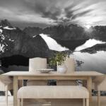 Dovido Fototapet autoadeziv panorama montană în design alb-negru - 392x264