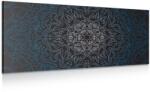 Dovido Tablou Mantala ornamentală pe un fundal negru - 80x40