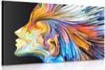 Dovido Tablou profilul color al feței unei femei - 120x80