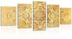 Dovido Tablou 5-piese Mandala etnică de aur - 200x100